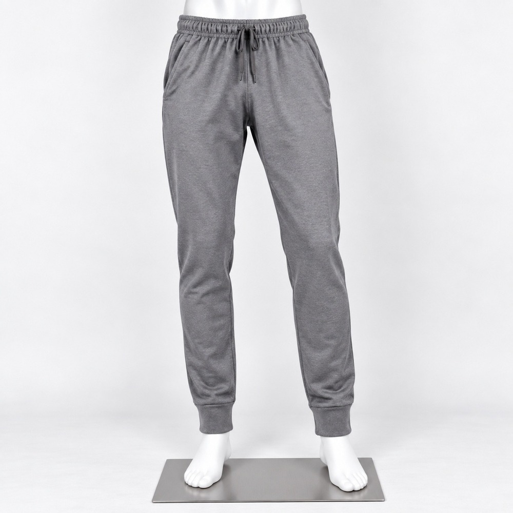 LEG3ND Jogger Pants Mens Large Gray Elastic Waist Drawstring Athletic Cuffs